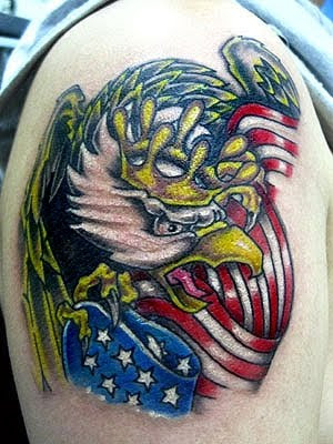 American Eagle Tattoos Shoulder 