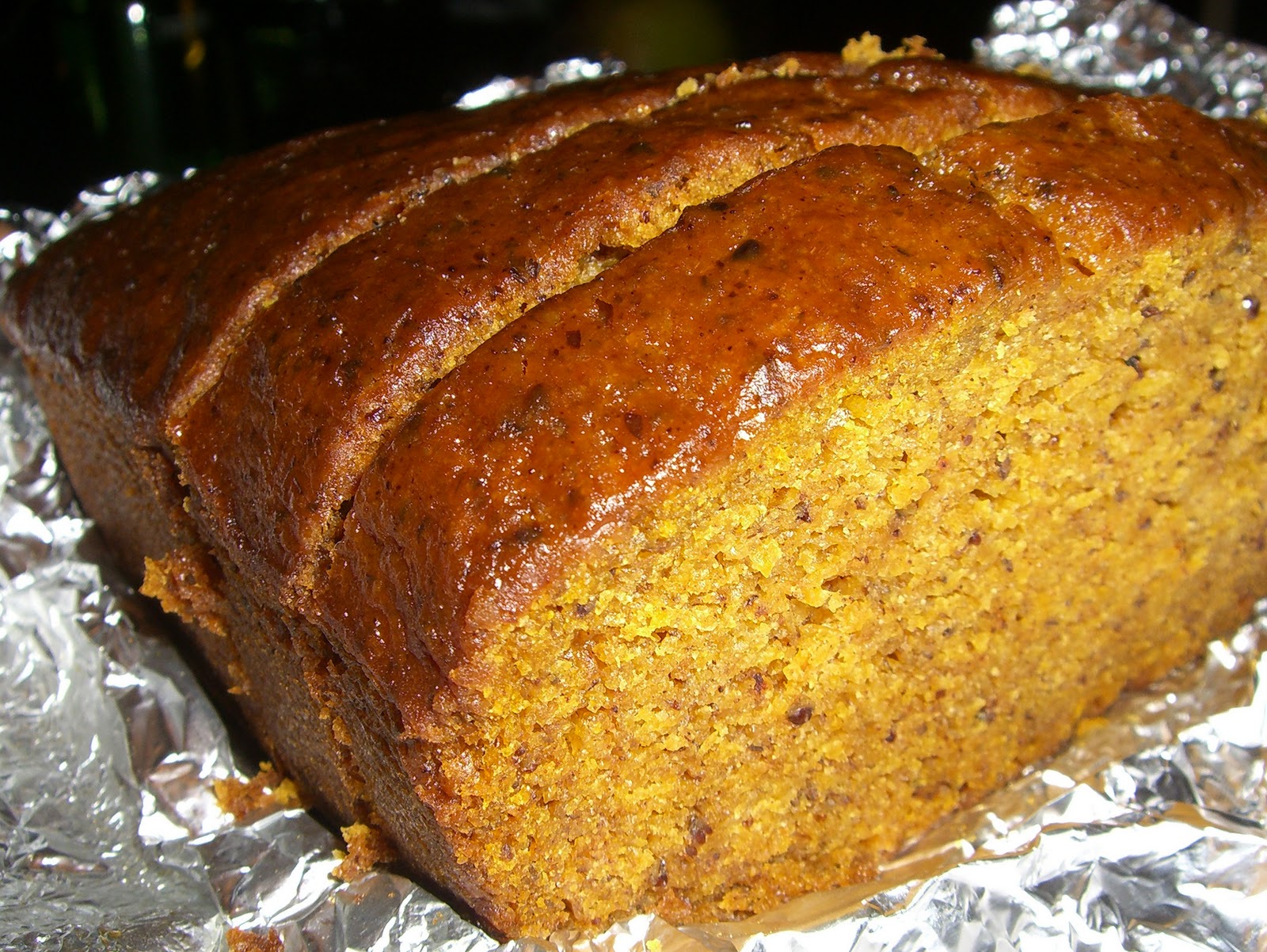Maple Macaroni HoneyBeer Pumpkin Bread