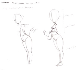 Ruben's Blogpage: Unit 04- Female Character Body Shape Drawings