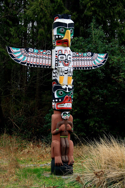 Serendipity and Orchids: First Nations Totem Poles, Stanley Park, Vancouver