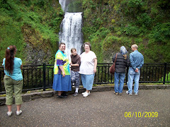 The girls at the water fall