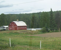 Red Barn near a farm