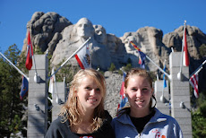 Julia and Steph at Mt. Rushmore