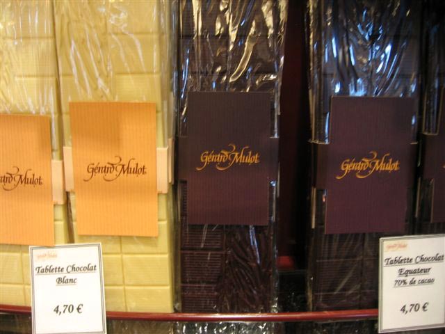 French chocolate bars