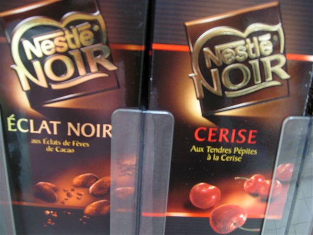 French chocolate bars