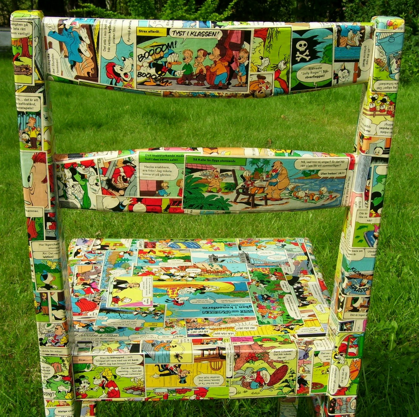 Polykromos Upcylcled Chair, Decoupage Project