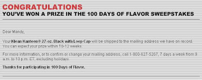 Marlboro 100 Days Of Flavor Sweepstakes Winning Email