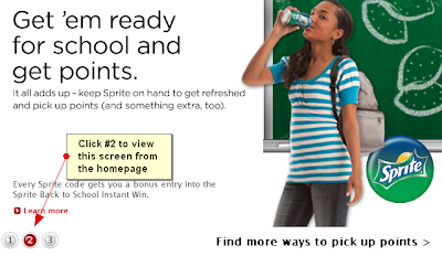 how to play the MyCokeRewards Sprite Bring Home the Green Back to School instant win game from MyCoke Rewards