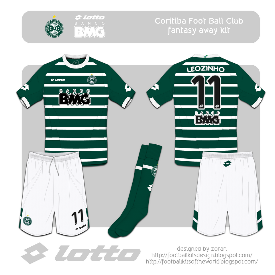 green and white football kit