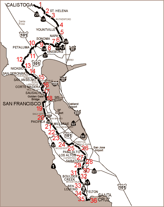 2008 EAS Relay Map