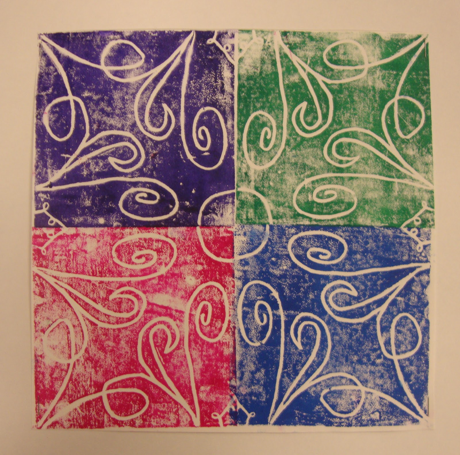 Art. Paper. Scissors. Glue! Radial Symmetry Prints
