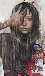 sad portrait paintings painting woman dark artist distressed depressed female depressing depression artists portraits painterly amazing abstract via words