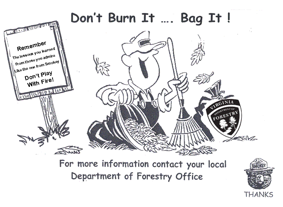 Virginia Wildfire Information and Prevention another fall coloring