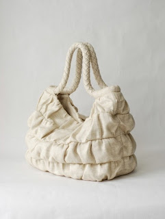 Outfits Anonymous: Ruffled linen shoulder bag by sraige on Etsy