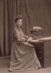 Remington Typewriter with Woman (1890)