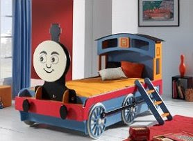 train themed bedroom.