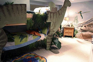 dinosaur themed bedrooms - jungle style dinosaur theme bedrooms - dinosaur decor - decorating bedrooms dinosaur theme - dinosaur room decor - dinosaur wall murals - dinosaur wall decals - life size dinosaur props - dinosaur duvet 