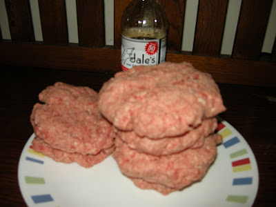 Shape ground beef into hamburger patties.