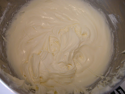 Cream cheese icing.