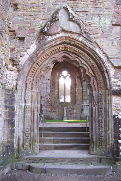 Our Lady of Tintern set on her plinth