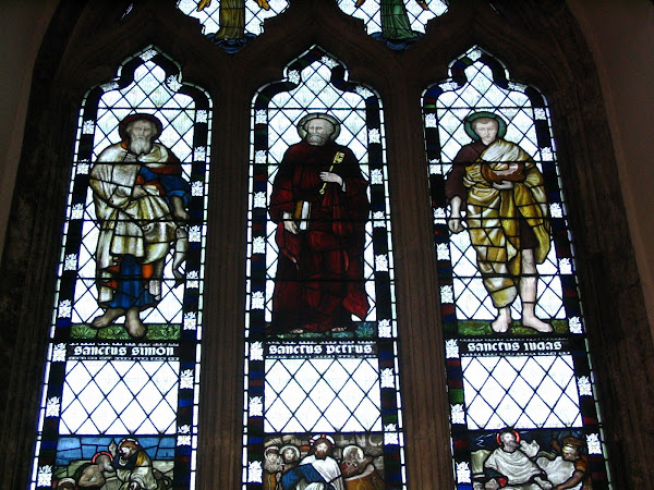 Three Saints Stained glass