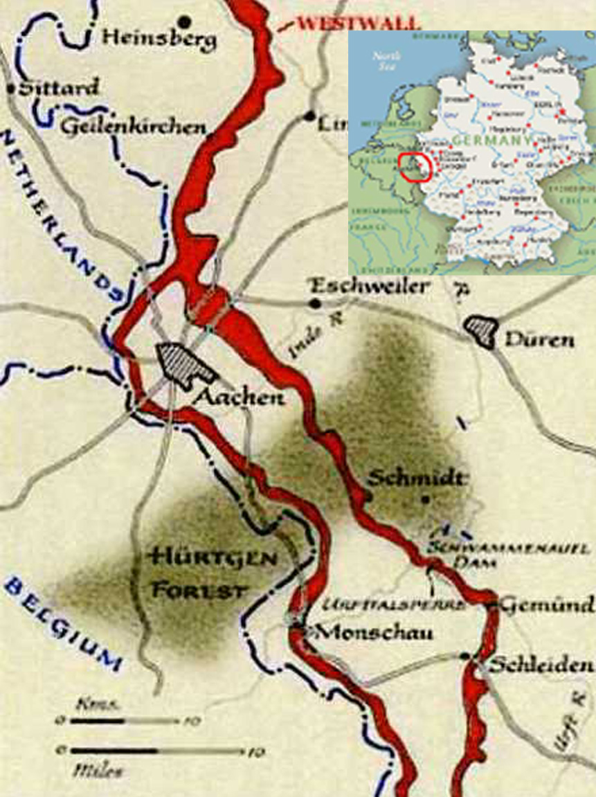 Battle Of Hurtgen Forest Map
