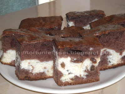 Prajitura cu branza si cacao