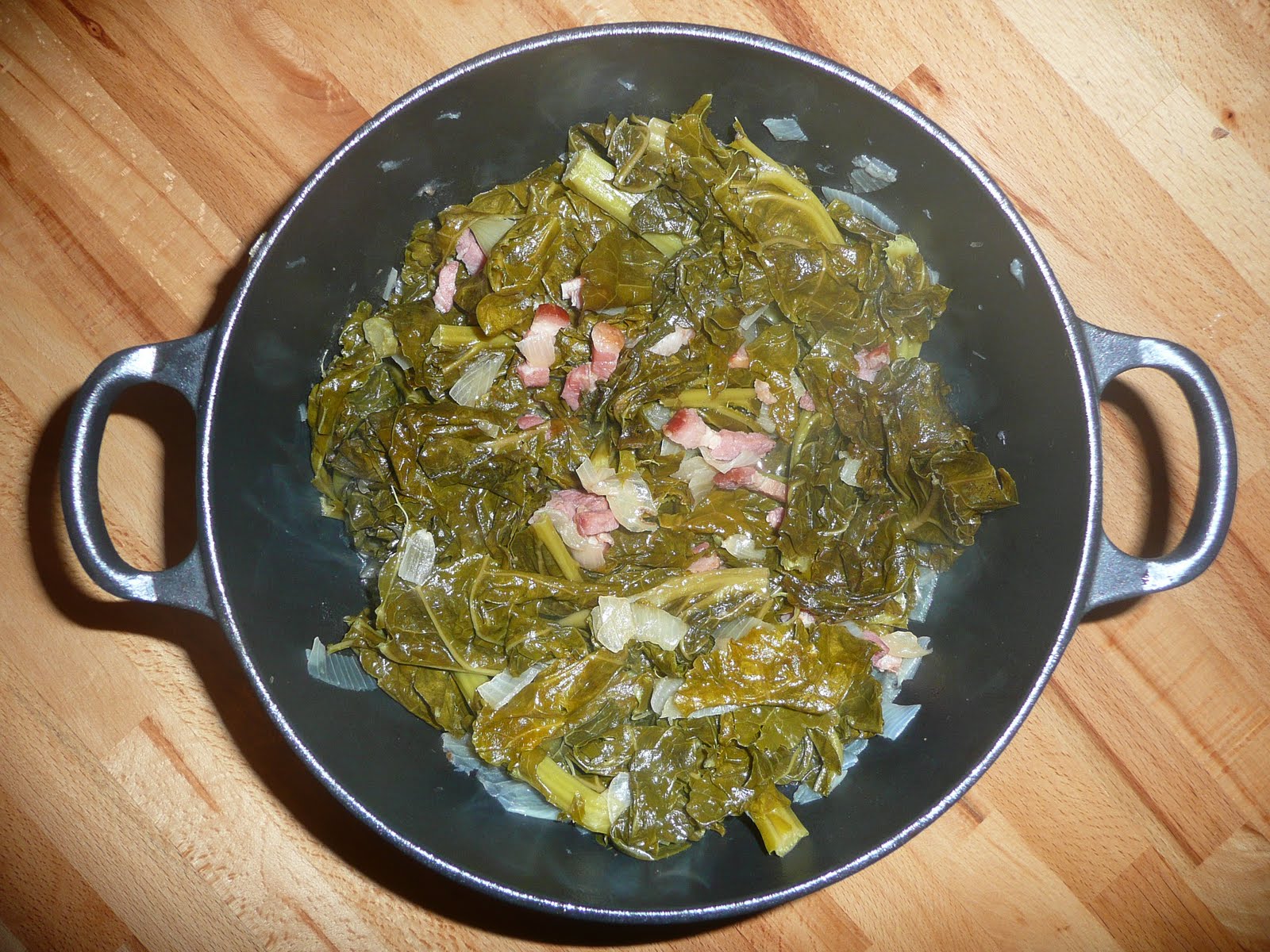 Petits cahiers en cuisine: Choux verts en cocotte