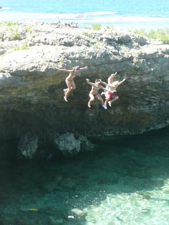 petit saut de falaise !