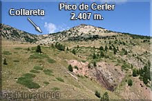 Vistas del Pico de Cerler durante el descenso al Aparcamiento