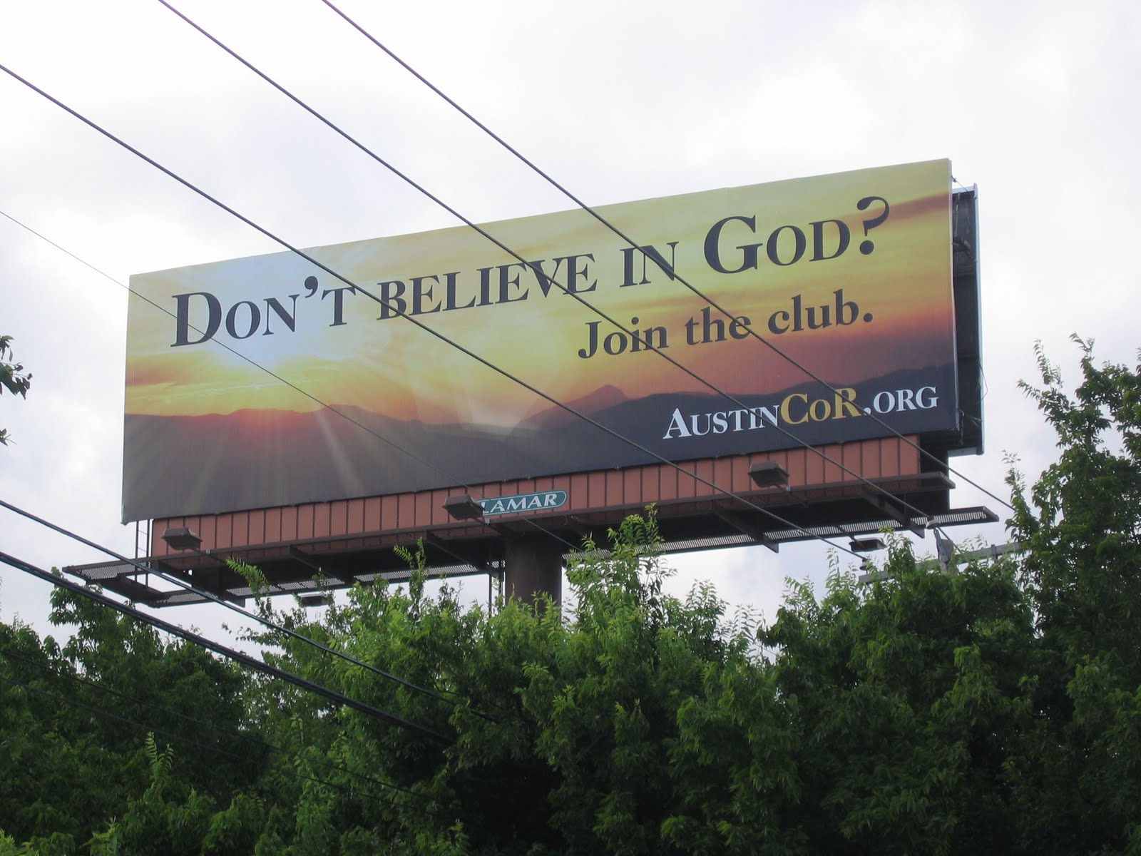 The Atheist Experience™ AustinCOR Billboard Campaign Starts!