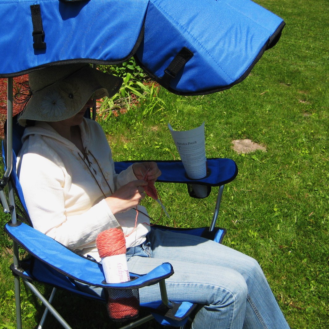 Dominant Hands Warm Weather Knitting My Jamaica Pouch