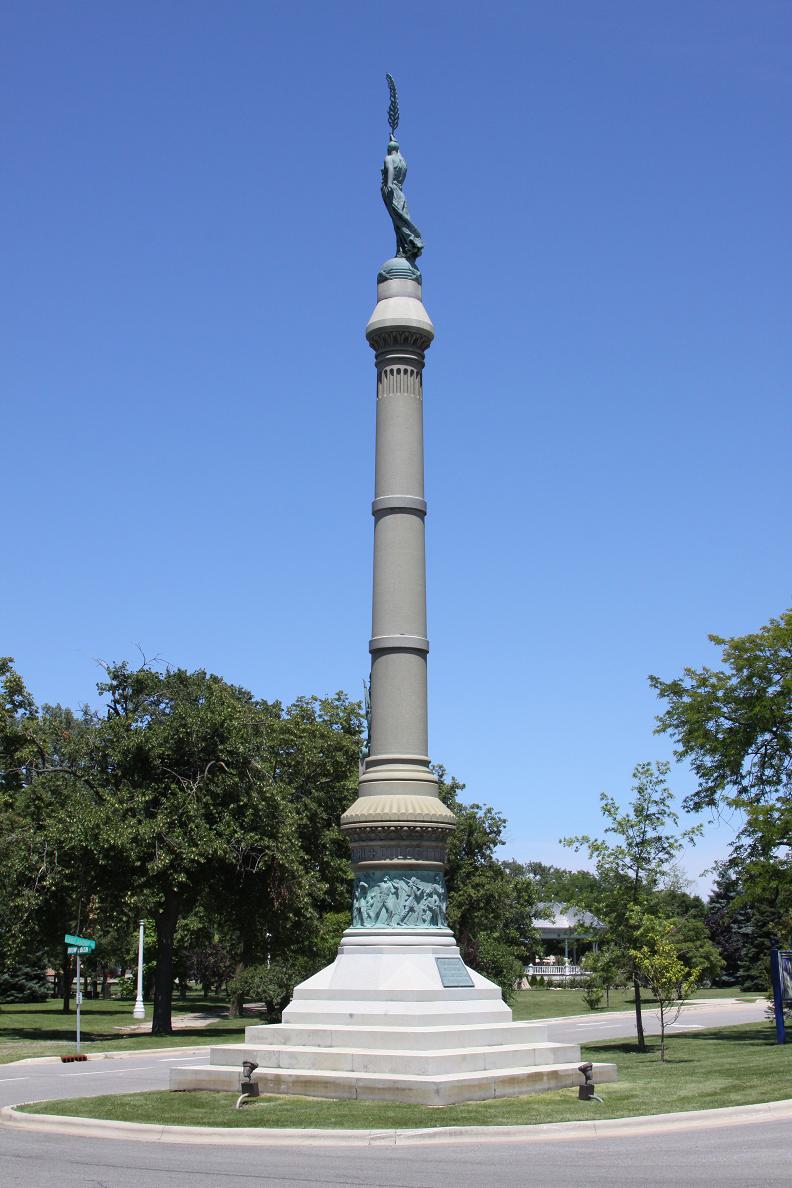 Michigan Exposures Civil War Monument in Michigan City