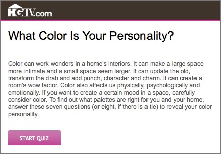 The Design Slice: What color is your personality?