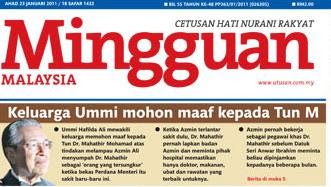 Mingguan Malaysia, 23 Januari 2011