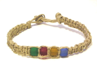 SQUARE KNOT BEADED BRACELET PATTERNS &#171; Bracelets: Jewelry