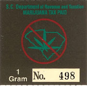 SC Marijuana Tax Stamp