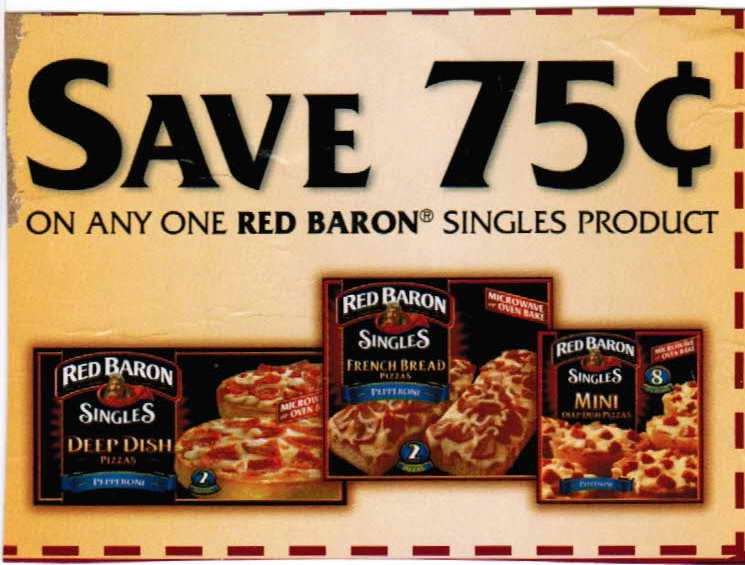 Free Coupons Online Red Baron Coupons Baron Coupon 2009