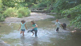 Kids in creek
