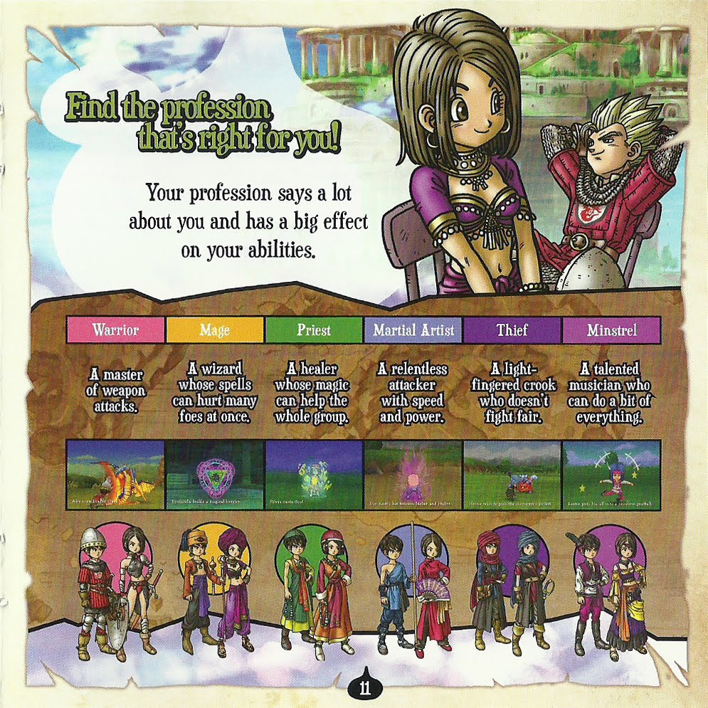 Dragon Quest IX Modos online.