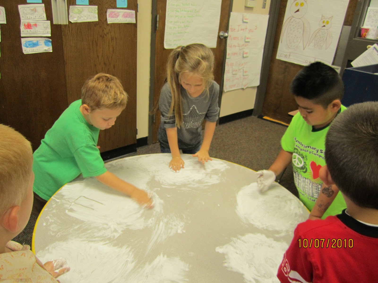Mrs. Bradley's ESL Class Shaving Cream Numbers