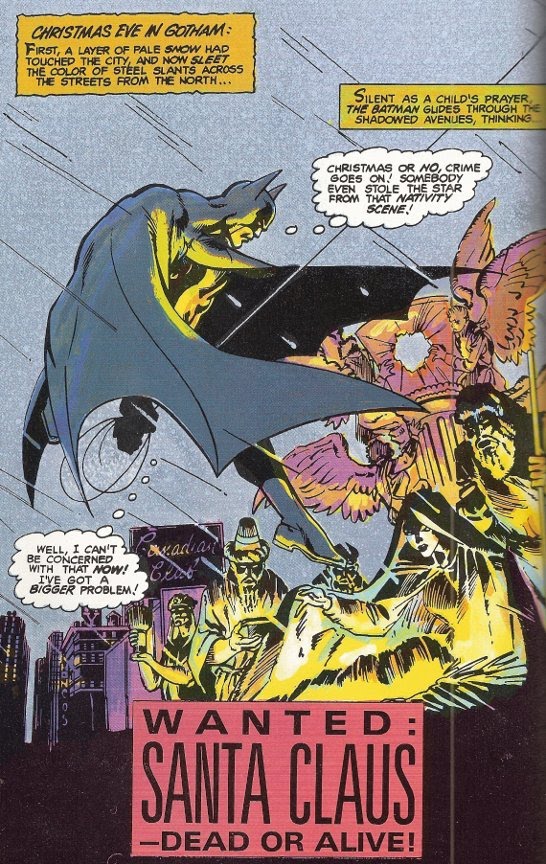 Gutter Talk Christmas With The Caped Crusader "Wanted Santa Claus