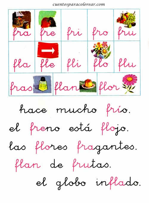Mejora en Lengua de Primaria: Fichas para aprender a leer