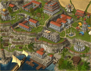 Grepolis town buildings level 3 with thermal and oracle