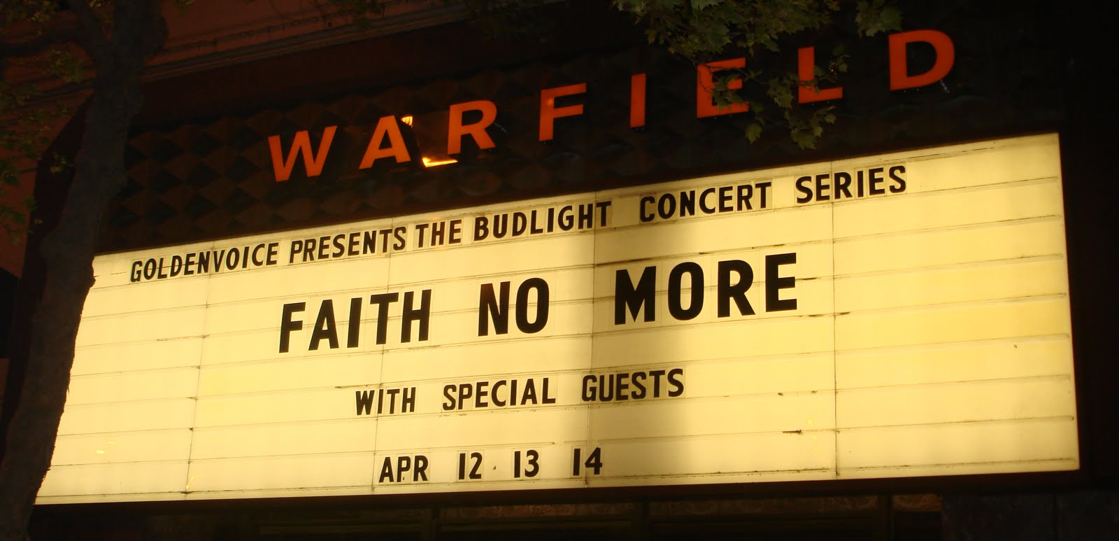 Faith No More the Warfield (4/12/10)