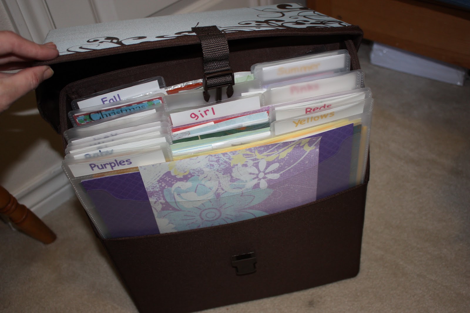 a dash of scraps How to Organize your Scrapbooking Supplies