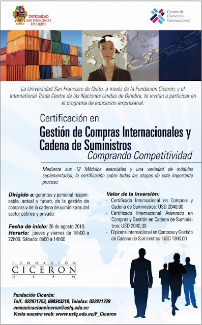 Certificación en Gestión de Compras Internacionales y Cadena de Suministros