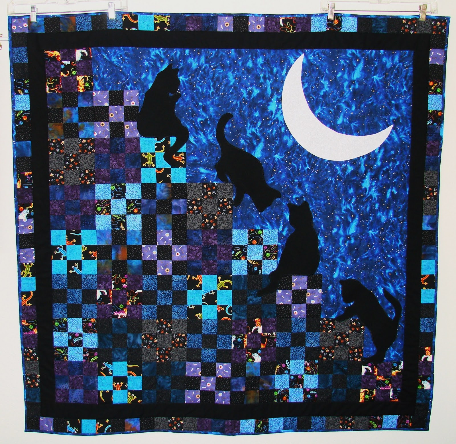 Wendy&#39;s Quiltfolio: #10 Stairway to Cat Heaven