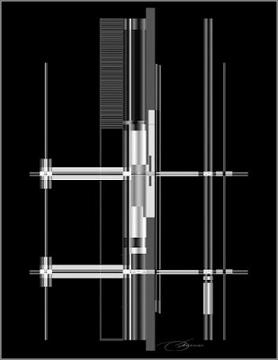 intersection of bars and grids