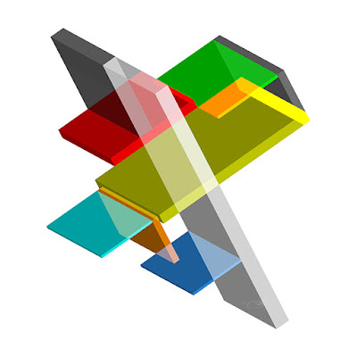 Isometrics 2+dimensional+3d+art+geometric+wall art+isometric+transparent+illusion